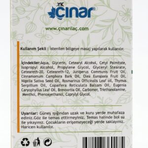 ÇINAR ARDIÇ YAĞI KREMİ – 50 ML (MASAJ KREMİ)
