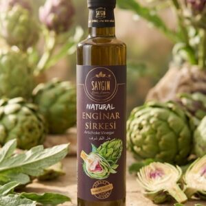 SAYGIN Organik Enginar Sirkesi (Geleneksel Fermente & Doğal Şifa) – 500 ml